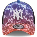 petten-gebogen-meerkleurig-snapback-a-frame-summer-city-van-new-york-yankees-mlb-van-new-era
