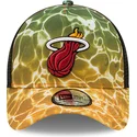 petten-gebogen-meerkleurig-snapback-a-frame-summer-city-van-miami-heat-nba-van-new-era
