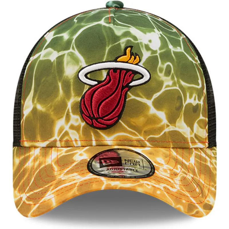 petten-gebogen-meerkleurig-snapback-a-frame-summer-city-van-miami-heat-nba-van-new-era