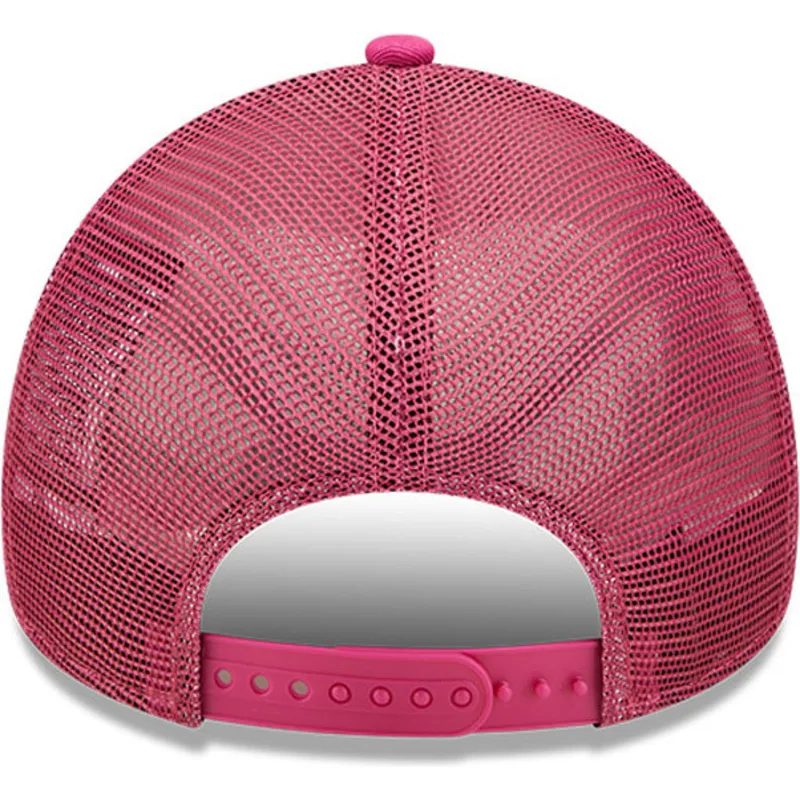 petten-gebogen-roze-snapback-a-frame-tonal-mesh-van-los-angeles-dodgers-mlb-van-new-era
