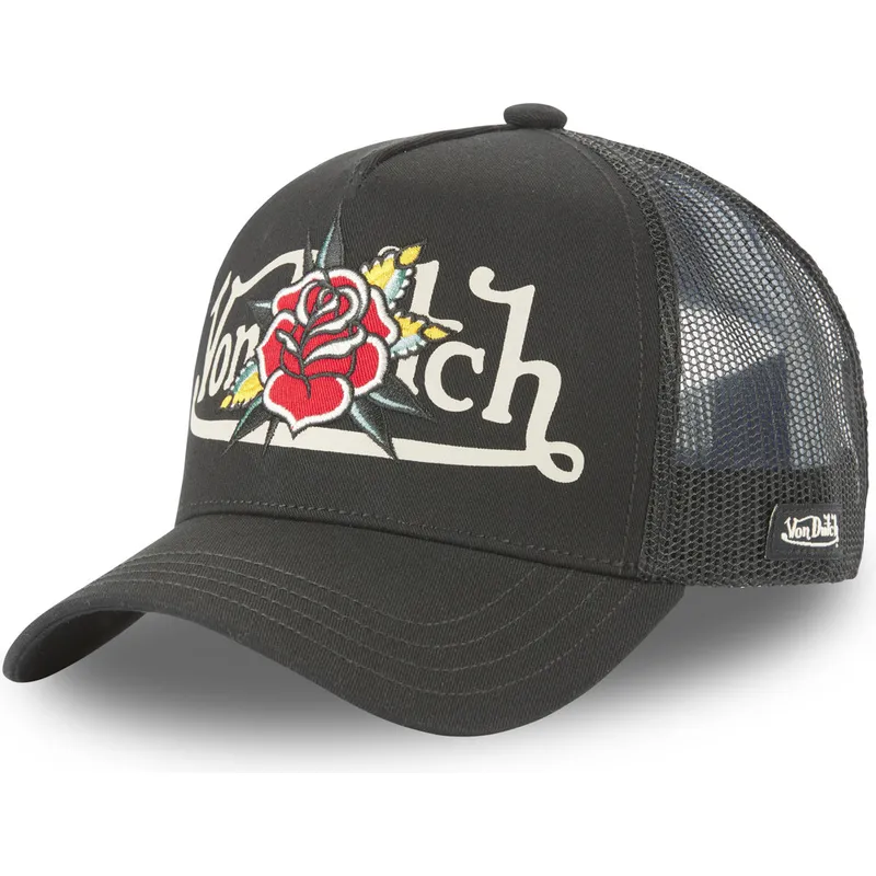 petten-gebogen-zwart-snapback-flor-nr-van-von-dutch