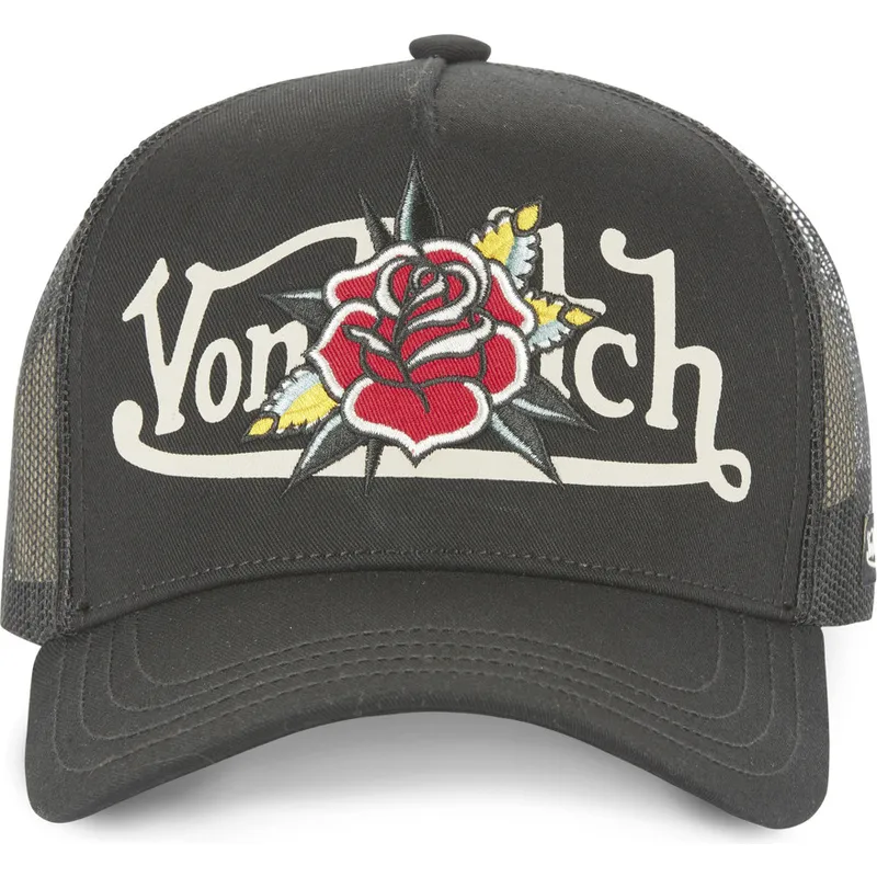 petten-gebogen-zwart-snapback-flor-nr-van-von-dutch