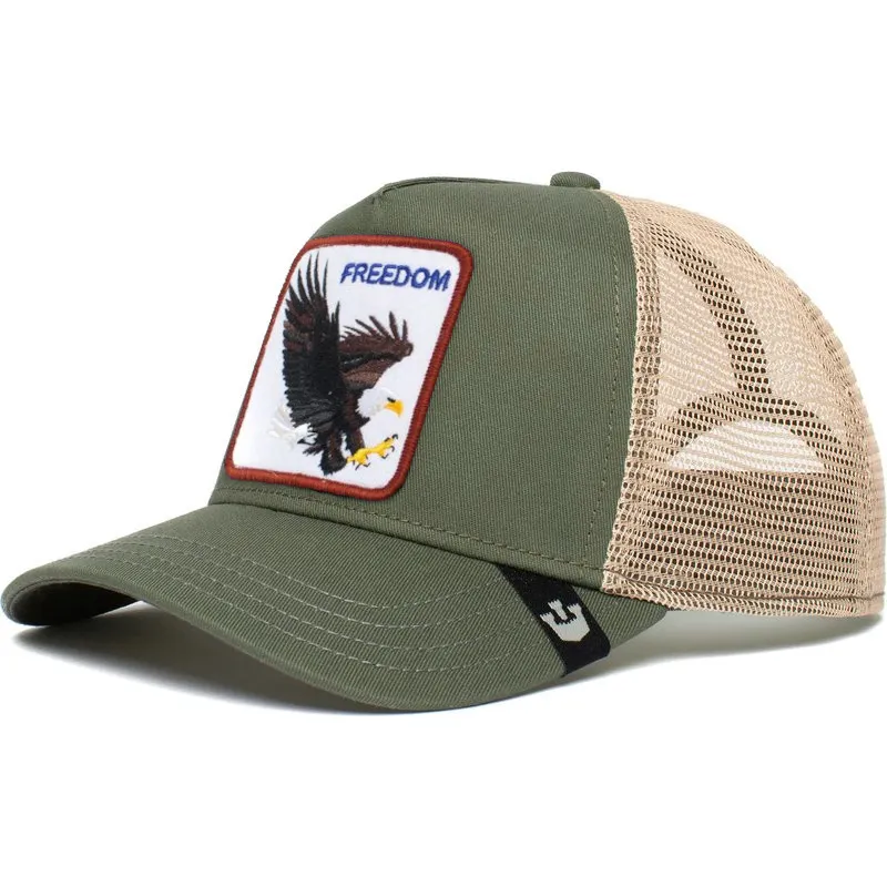 petten-gebogen-groen-snapback-freedom-the-farm-van-goorin-bros