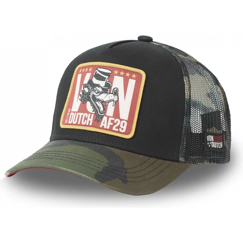 petten-gebogen-zwart-snapback-wolf-van-von-dutch