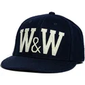 petten-plat-marineblauw-verstelbaar-varsity-ww28-van-wheels-and-waves