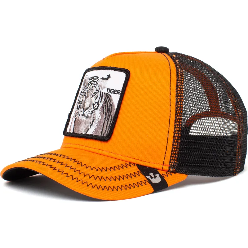 petten-gebogen-oranje-snapback-the-white-tiger-the-farm-van-goorin-bros