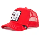 petten-gebogen-rood-snapback-shark-dunnah-the-farm-van-goorin-bros