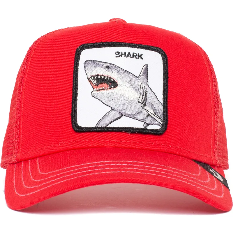 petten-gebogen-rood-snapback-shark-dunnah-the-farm-van-goorin-bros