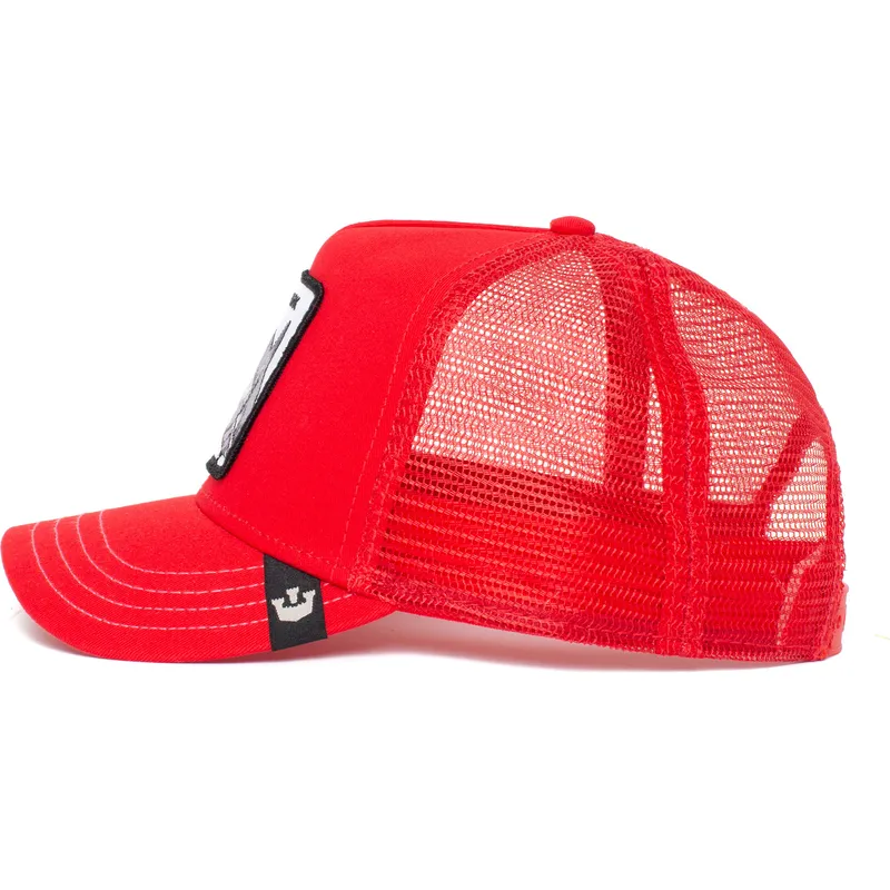 petten-gebogen-rood-snapback-shark-dunnah-the-farm-van-goorin-bros