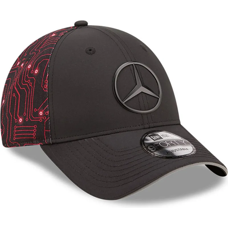 petten-gebogen-zwart-verstelbaar-9forty-esports-grand-prix-van-mercedes-formula-1-van-new-era