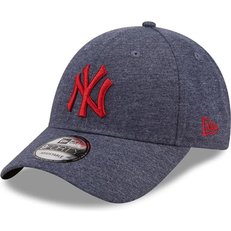 petten-gebogen-grijs-verstelbaar-9forty-jersey-essential-van-new-york-yankees-mlb-van-new-era