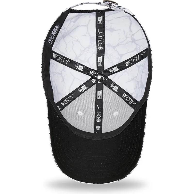 petten-gebogen-wit-verstelbaar-9forty-marble-van-los-angeles-lakers-nba-van-new-era