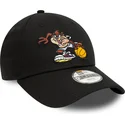 petten-gebogen-zwart-verstelbaar-voor-kinderen-9forty-sporty-van-tasmania-looney-tunes-van-new-era