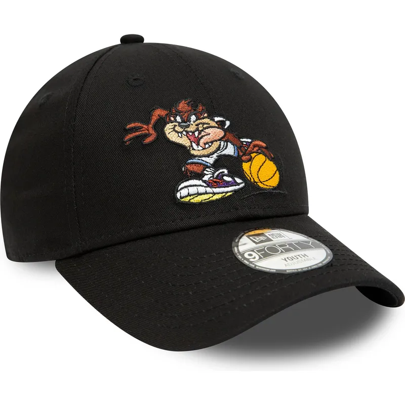 petten-gebogen-zwart-verstelbaar-voor-kinderen-9forty-sporty-van-tasmania-looney-tunes-van-new-era
