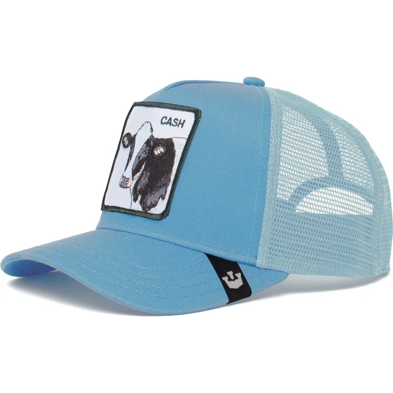 petten-gebogen-blauw-snapback-the-cash-cow-the-farm-van-goorin-bros