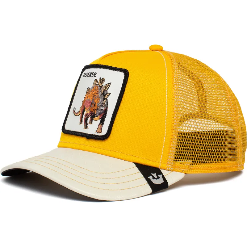 petten-gebogen-geel-snapback-defense-roofed-lizard-the-farm-van-goorin-bros