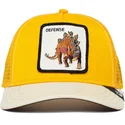 petten-gebogen-geel-snapback-defense-roofed-lizard-the-farm-van-goorin-bros