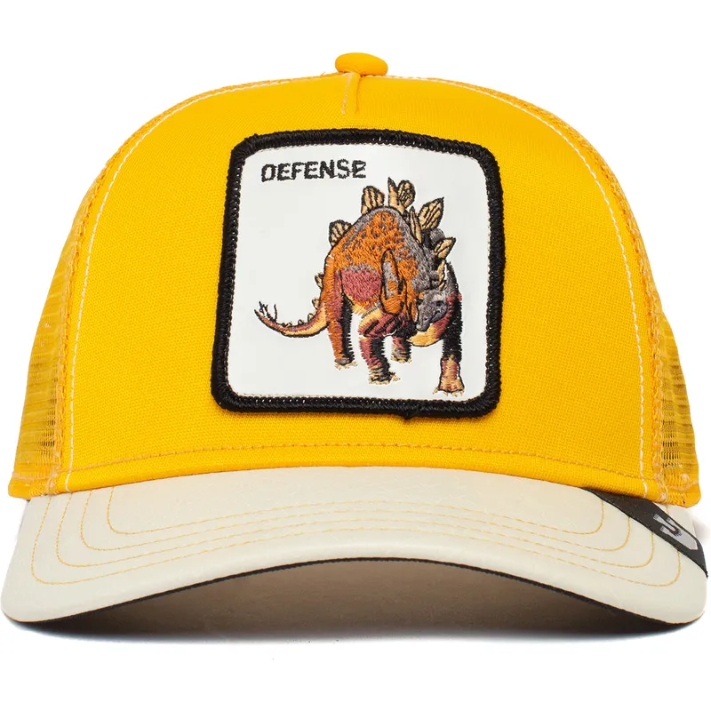 petten-gebogen-geel-snapback-defense-roofed-lizard-the-farm-van-goorin-bros
