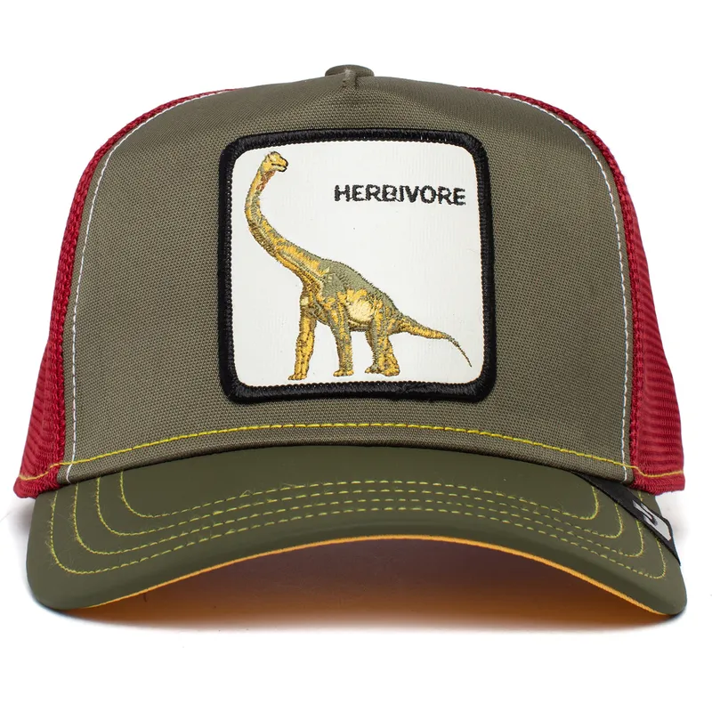 petten-gebogen-groen-snapback-herbivore-thunder-lizard-the-farm-van-goorin-bros