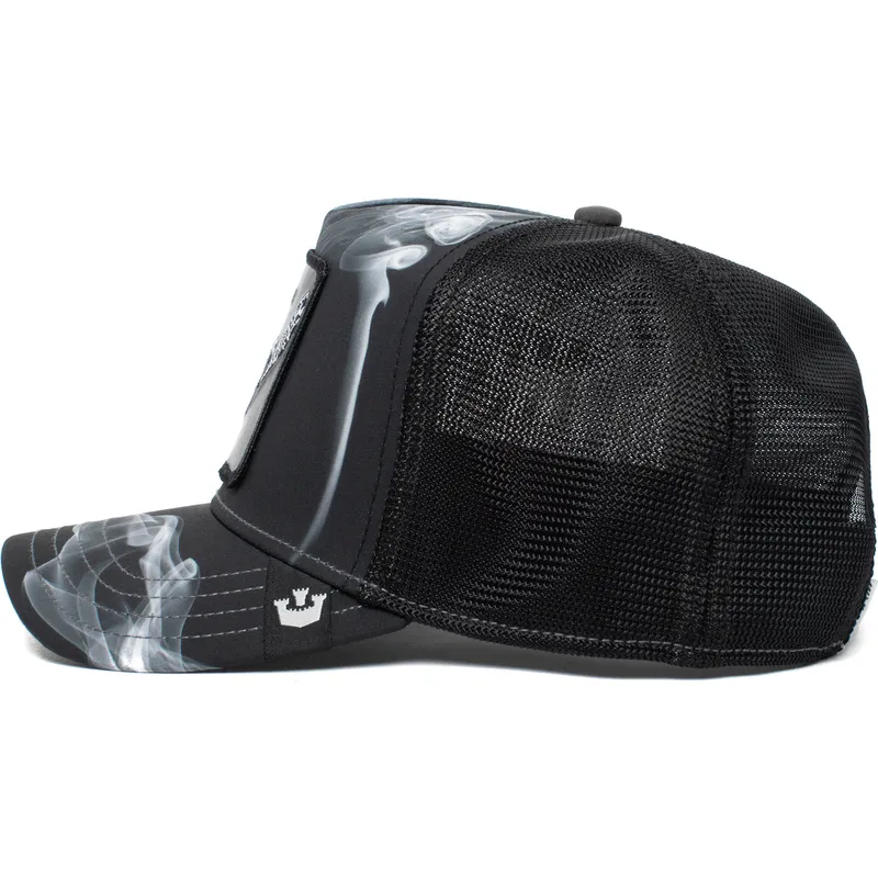 petten-gebogen-zwart-snapback-reefer-madness-the-farm-van-goorin-bros