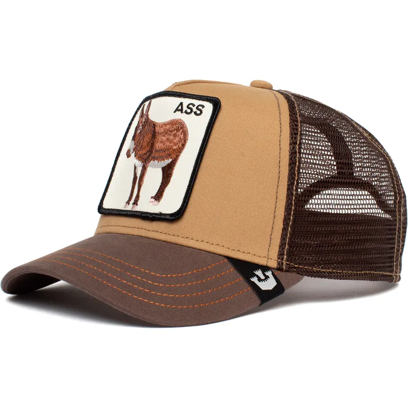 petten-gebogen-bruin-snapback-the-ass-the-farm-van-goorin-bros petten-gebogen-bruin-snapback-the-ass-the-farm-van-goorin-bros