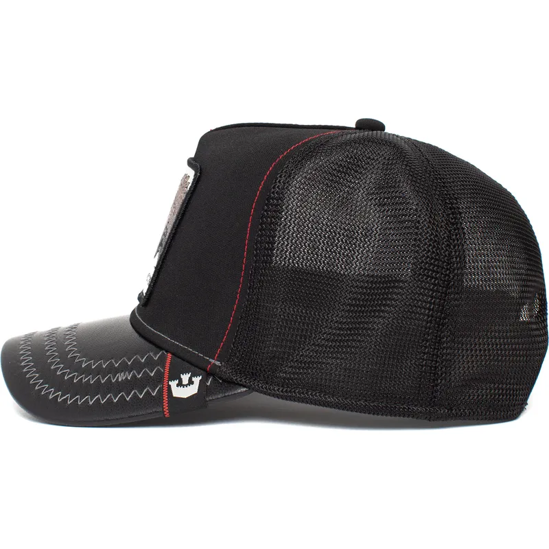 petten-gebogen-zwart-snapback-voor-kinderen-little-monster-the-farm-van-goorin-bros