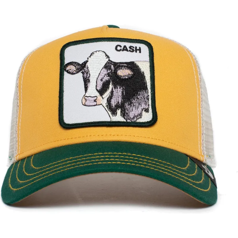 petten-gebogen-geel-snapback-the-cash-cow-the-farm-van-goorin-bros