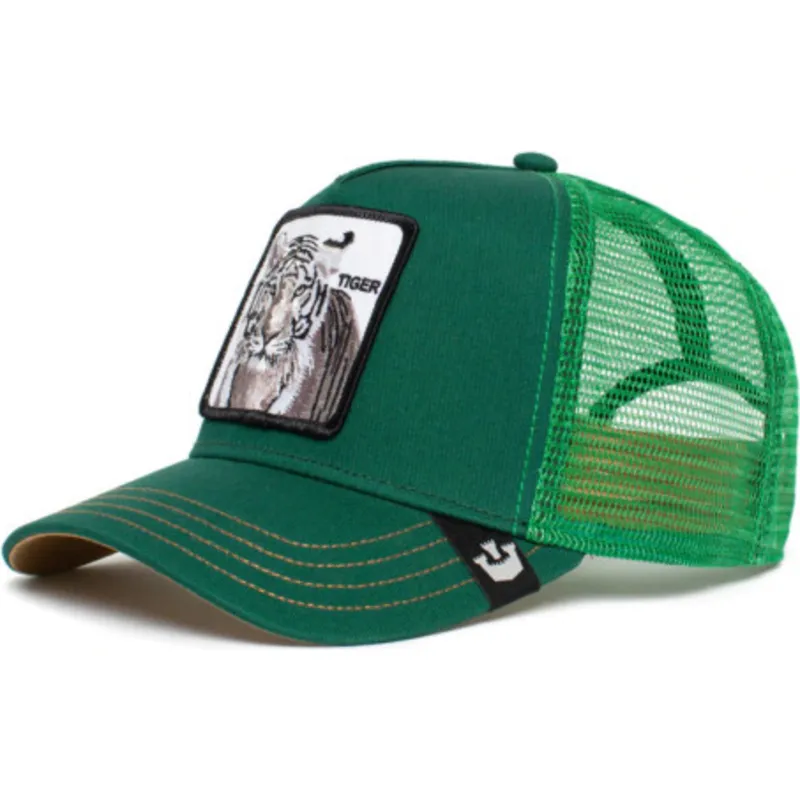 petten-gebogen-groen-snapback-the-silver-tiger-the-farm-van-goorin-bros