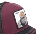 petten-gebogen-rood-snapback-the-boss-the-farm-van-goorin-bros