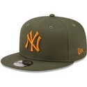 petten-plat-groen-snapback-9fifty-league-essential-van-new-york-yankees-mlb-van-new-era