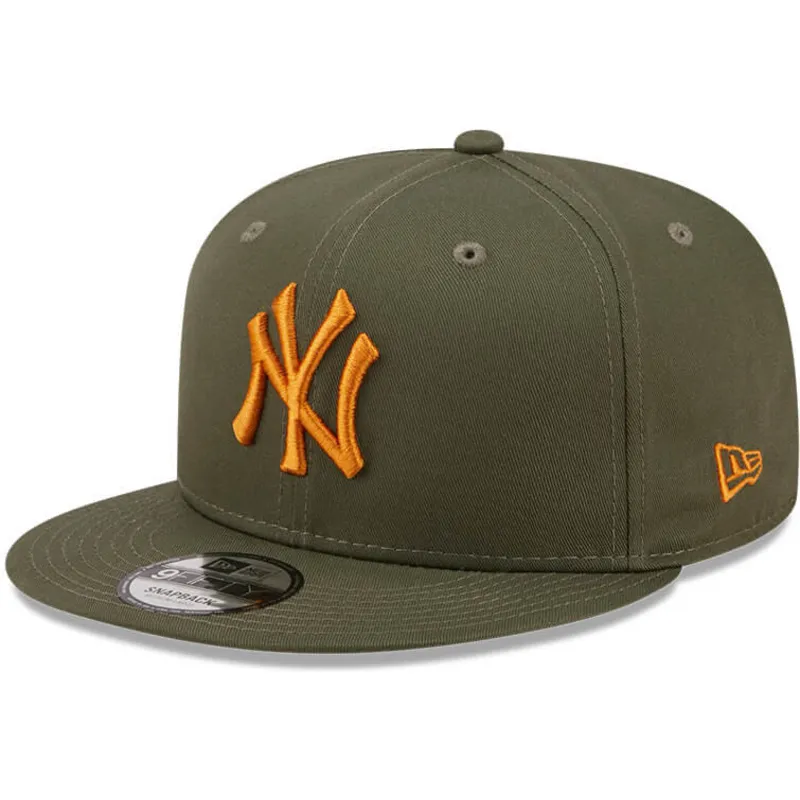 petten-plat-groen-snapback-9fifty-league-essential-van-new-york-yankees-mlb-van-new-era
