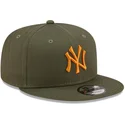 petten-plat-groen-snapback-9fifty-league-essential-van-new-york-yankees-mlb-van-new-era