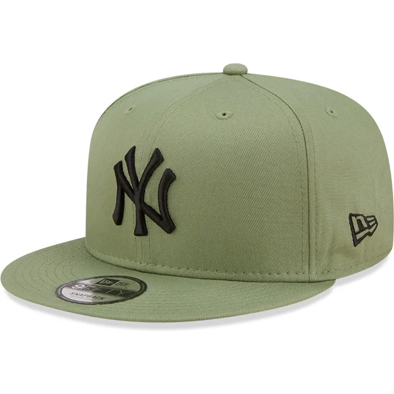 petten-plat-groen-snapback-9fifty-league-essential-van-new-york-yankees-mlb-van-new-era