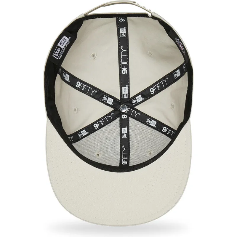 petten-plat-beige-snapback-9fifty-league-essential-van-new-york-yankees-mlb-van-new-era