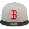 petten-plat-grijs-fitted-59fifty-world-series-van-boston-red-sox-mlb-van-new-era