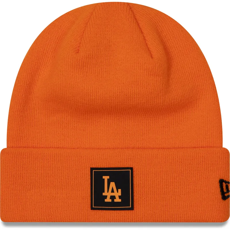 mutsen-oranje-neon-team-cuff-van-los-angeles-dodgers-mlb-van-new-era