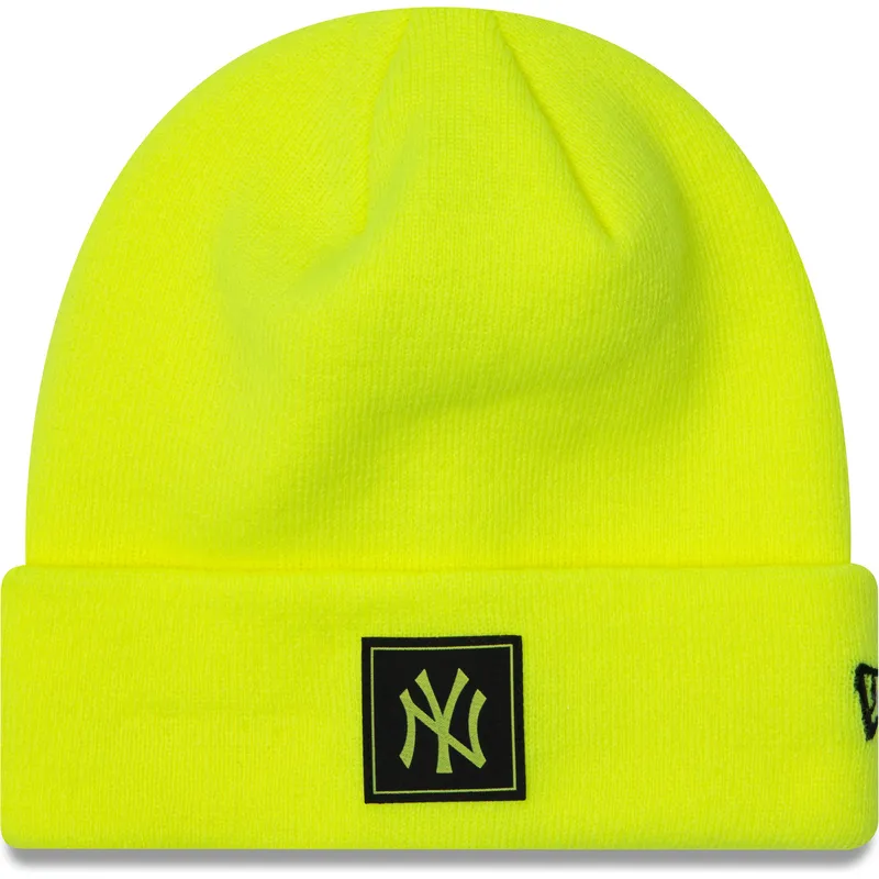 mutsen-geel-neon-team-cuff-van-new-york-yankees-mlb-van-new-era