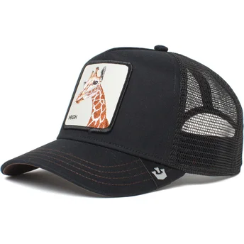 petten-gebogen-zwart-snapback-high-the-giraffe-the-farm-van-goorin-bros