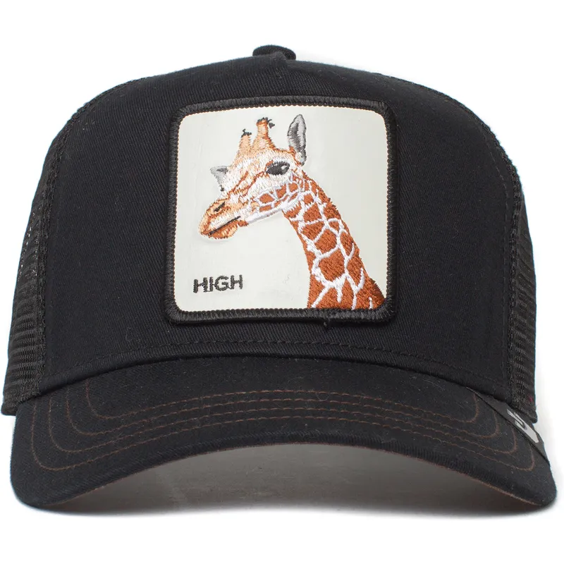 petten-gebogen-zwart-snapback-high-the-giraffe-the-farm-van-goorin-bros