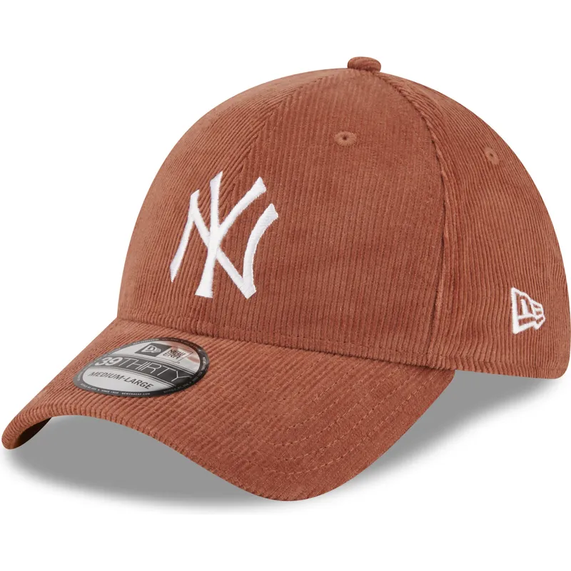 petten-gebogen-bruin-fitted-39thirty-cord-van-new-york-yankees-mlb-van-new-era