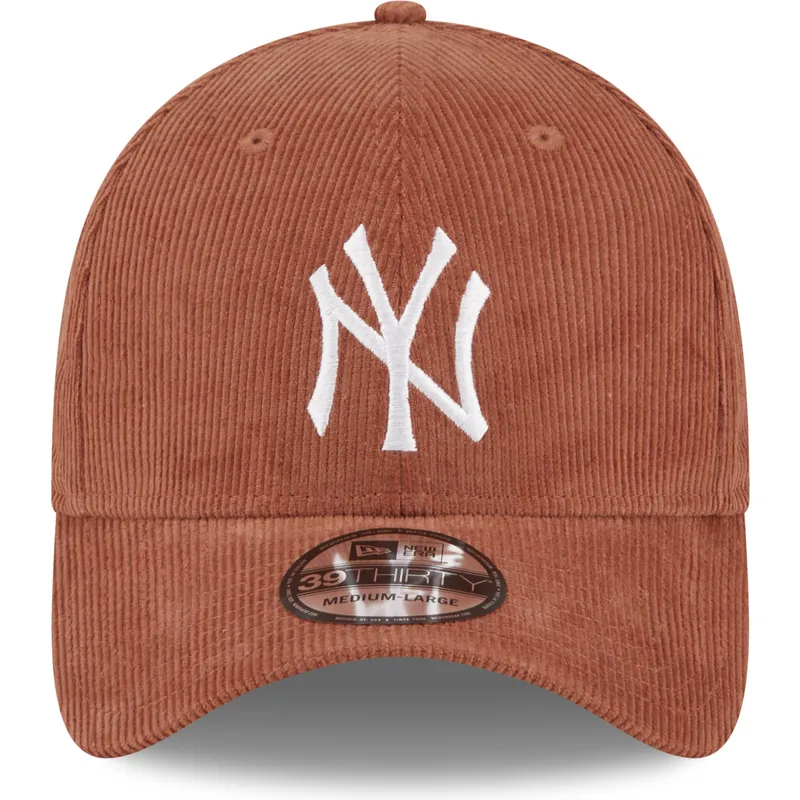 petten-gebogen-bruin-fitted-39thirty-cord-van-new-york-yankees-mlb-van-new-era