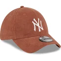 petten-gebogen-bruin-fitted-39thirty-cord-van-new-york-yankees-mlb-van-new-era