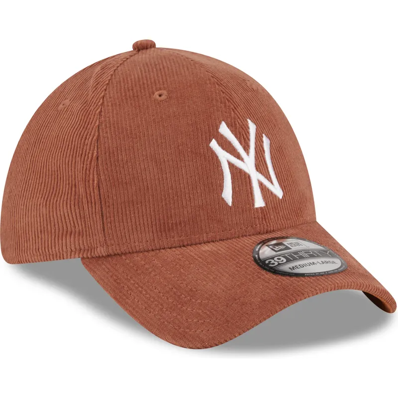 petten-gebogen-bruin-fitted-39thirty-cord-van-new-york-yankees-mlb-van-new-era
