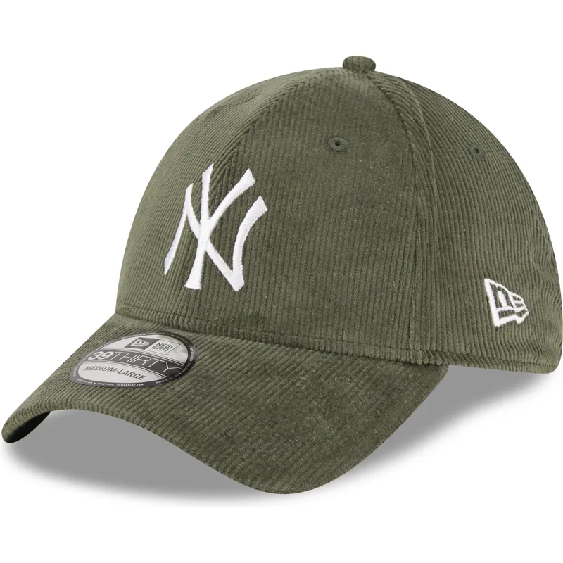 petten-gebogen-groen-fitted-39thirty-cord-van-new-york-yankees-mlb-van-new-era