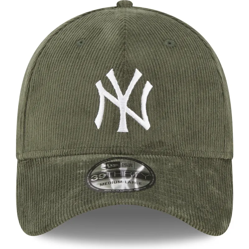 petten-gebogen-groen-fitted-39thirty-cord-van-new-york-yankees-mlb-van-new-era