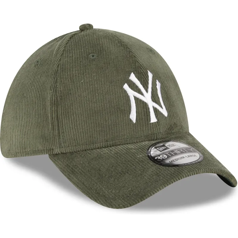 petten-gebogen-groen-fitted-39thirty-cord-van-new-york-yankees-mlb-van-new-era