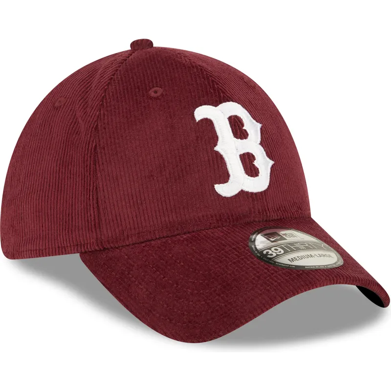 petten-gebogen-rood-fitted-39thirty-cord-van-boston-red-sox-mlb-van-new-era petten-gebogen-rood-fitted-39thirty-cord-van-boston-red-sox-mlb-van-new-era