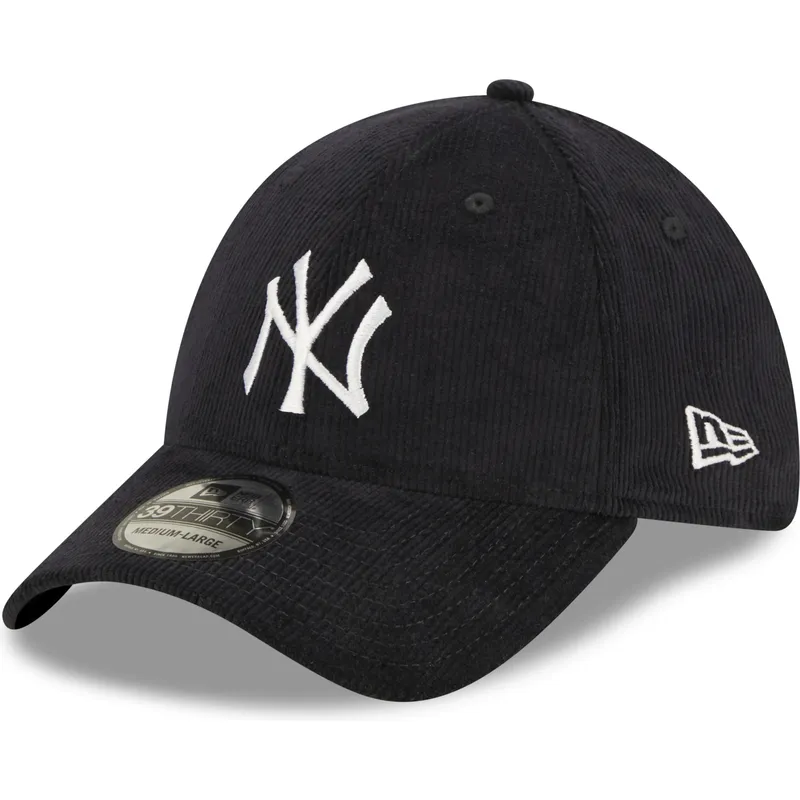 petten-gebogen-marineblauw-fitted-39thirty-cord-van-new-york-yankees-mlb-van-new-era