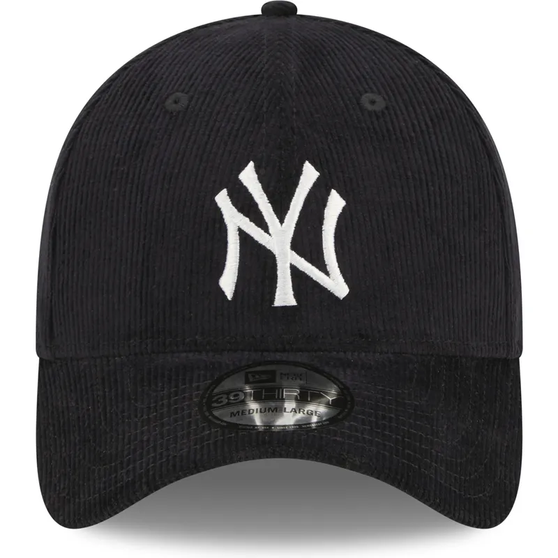 petten-gebogen-marineblauw-fitted-39thirty-cord-van-new-york-yankees-mlb-van-new-era