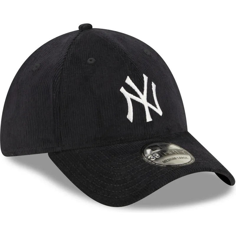 petten-gebogen-marineblauw-fitted-39thirty-cord-van-new-york-yankees-mlb-van-new-era